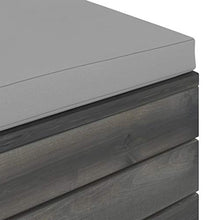 vidaXL Pouf da Giardino su Pallet con Cuscino in Legno di Pino