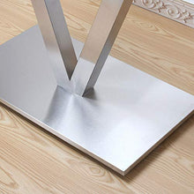 Base da tavolo in acciaio inox a forma di V, 70 cm, utilizzabile in ristoranti, arredi, feste, matrimoni, ecc