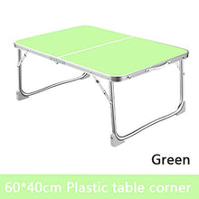 AWJ Piccolo Tavolo da Campeggio Pieghevole Tavolo da Picnic Leggero da Esterno con Tavolo in MDF da Tavolo per Computer Portatile da scrivania Notebook 60x40x26 cm