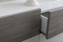 Composad Cassettiera a 6 cassetti Colore Bianco e gessato
