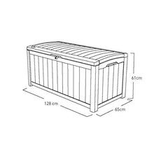 Keter Baule Glenwood Marrone 390 Lt In Resina Cm 128X65X61 H