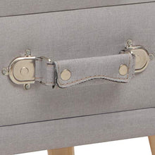 Estink - Comodino in tessuto, 40 x 35 x 40 cm, colore: Grigio