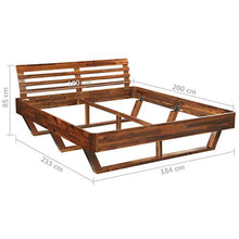 SKM Giroletto in Legno Massello di Acacia 180x200 cm (34.7kg)