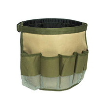 Namvo Multi-Use Bucket Tool Organizer, per Secchio da 5 galloni, Borsa portautensili Regolabile (Verde + Grigio)