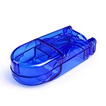 Pillola di plastica Cutter Splitter Divisore con Design ergonomico per il taglio di piccoli pillole e grandi pillole blu