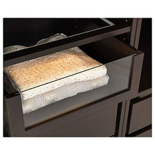 KOMPLEMENT cassetto con frontale in vetro 42,8x56,9x16 cm nero-marrone