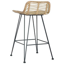 Sedie da Bar Set di sgabelli da Bar per Ufficio, Sala da Pranzo, Cucina, Comodo Barbar in plastica Naturale, 2 Pezzi