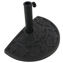 Base piede per ombrellone modello Parla acciaio nero ~ 9kg