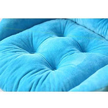 Cuscino per Sedia Cuscino per Sedile, Morbido Peluche Cuscino per Sedia con Schienale a Forma di Conchiglia, Natiche Impermeabili Cuscino per Sedile Cuscino per Poltrona Cuscini per Panca-Blu 40x48x4