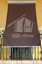 Tenda da Sole in Tessuto Resistente cm 290x300 100% Poliestere con Anelli Dis. 5 Verde