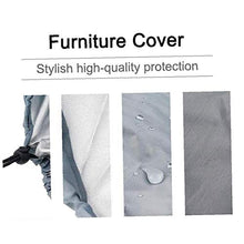 Coperture della sedia sedile ribaltabile copertura Giardino Outdoor antipolvere impermeabile resistente per Prato mobilia del Patio Grey