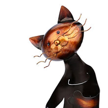 No Mestieri della Decorazione della casa dello scaffale del Vino del Supporto del Vino a Forma di Gatto della Scultura di Metallo