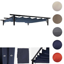 Mendler Telo di Ricambio Copertura Tetto per Gazebo HWC-C42 Poliestere 300x370cm Blu
