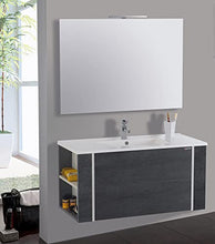 mazzoni Mobile da Bagno Sospeso 100cm Gold Antracite
