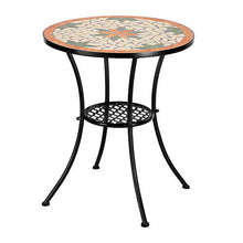 Set di tavolo da bistrot a mosaico resistente e durevole, ideale per piscina, salotti, camere da letto, balconi, prati, cortili, giardini (scrivania)