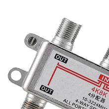 ASFD Satellite Four Power Splitter Splitter 4K8K4 Accessori ad Alte Prestazioni Argento