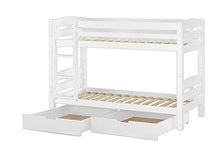 Erst-Holz Letto a Castello 90x200 Pino divisibile con doghe rigide e Due cassettoni 60.10-09WS2