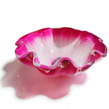 Jgophu - Vaschetta per lavabo in vetro rosa a forma di fiore