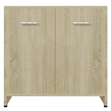 Armadio da bagno in rovere Sonoma 60x33x58 cm