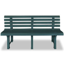 Xingshuoonline - Panca da giardino in plastica resistente, 145,5 x 49 x 74 cm, colore: Verde