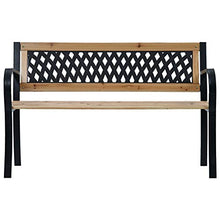 BIGTO - Panca da giardino in legno, 120 cm