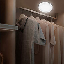 Asixxsix Luce per Armadio, Mini Luce per Armadio da 2,4 x 2,4 Pollici, Tondo a Risparmio energetico per Armadio Guardaroba