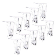 Set di 8 clip per tovaglia in plastica trasparente con clip a molla, per casa, feste e picnic