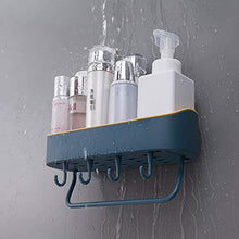 Mensola da parete per bagno, in plastica, senza foro, comodo e durevole, può essere utilizzato per WC, cucina, tavolo da toeletta, materiale PP