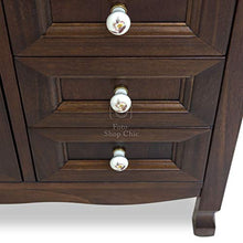 Shop Chic Arredo bagno 85 cm con cassetti e specchio con pensile, stile arte povera