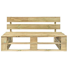 OUSEE Panca da Giardino con Pallet in Legno