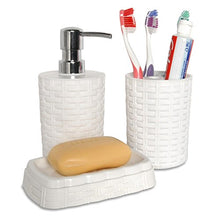 Saniplast Porta Sapone da appoggio Bianco MOD. Rattan