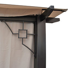 Mendler Gazebo pergola baldacchino Mira con zanzariere e tende ~ 4,5x3,5m