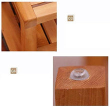 Sgabello per Sedile Doccia in Legno, Sgabello per Scarpe Antiscivolo per Doccia per carichi Pesanti 28 42 33 cm 0101