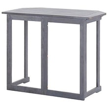 FAMIROSA Set da Bistrot 4 pz in Legno Massello di Acacia Grigio-7867