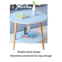 Comodino Moderna Piccola Tavola Rotonda Comodino Camera Tavolino Salotto Tavolino Anti-Skid Mini Side Table Teapoy Comodini Letto (Color : Yellow)