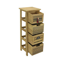 Rebecca Mobili Cassettiera, Legno, 76 x 30 x 25 cm