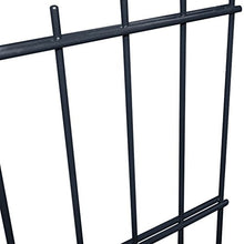 vidaXL Set 9 Pannelli di recinzione 2D giardino 2008x830mm 18m grigio in acciaio