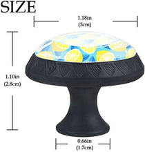 Trendy Bright Citrus Summer Vector Pomelli per Porta Set di 4 Pomelli per Mobili Manopole per Cassetti Cucina Armadio Vetro