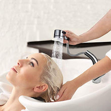 VBARV Rubinetto per lavandino con Rubinetto Estraibile - Rubinetto per Vasca, Doppio lavabo, Finitura cromata, Rubinetto per lavabo monocomando, lavabo Caldo e Freddo