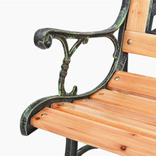 BIGTO, Panca da Giardino in Metallo e Legno