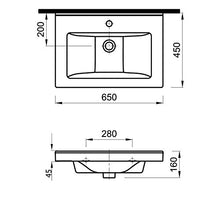 Mobile bagno Rio 650 nero satinato