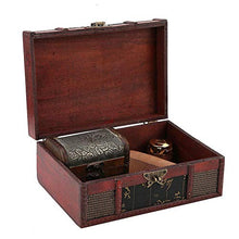 Custodia in Legno retrò Scatola portaoggetti in Legno Vintage Scatola portaoggetti per Gioielli con Libri di Grandi Dimensioni(1)