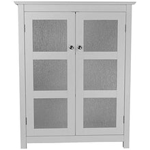 Teamson Home Connor Arredo Bagno 2 Porte In Vetro & Cassette Bianco ELG-580