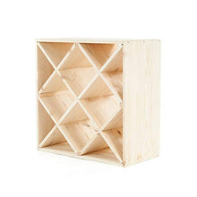 Axentia Portabottiglie, Colore Legno, ca. 60 x 60 x 30 cm