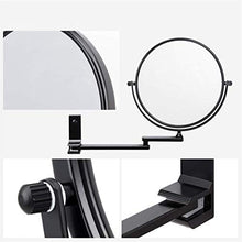 SGSG Specchio da Bagno Pieghevole in Alluminio 3X con ingrandimento Specchio Intelligente Specchio da Parete per Trucco Specchio da Bagno Specchio Nero