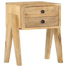 vidaXL Comodino 40x35x50 cm in Legno Massello di Mango