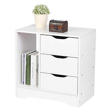 RBSD Tavolo Resistente, cassettiera, Mobile Lucido, Robusto per la casa per scrivania per mobili per Camera da Letto(White)