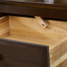 Comodino 3 Cassetto da Letto mobili in Legno Comodino Multi-Function Bagagli Comodino cassetto (Color : Walnut, Size : 51x40x67CM)