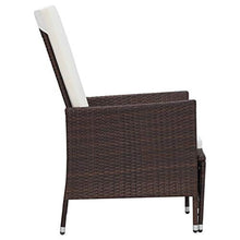 FAMIROSA Set Divani da Giardino 2 pz con Cuscini in Polyrattan Marrone