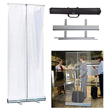 LHDQ Rullo Protettivo Trasparente per Banner Pull up/divisorio in plastica Pop-up - 80x200cm - PVC Trasparente/Trasparente - Schermo a Distanza Sociale